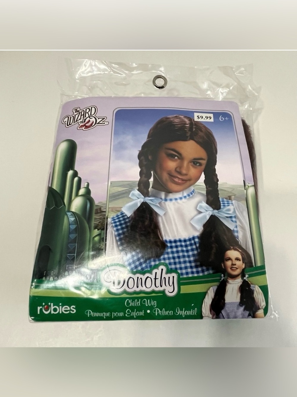 RUBIES The Wizard of Oz Dorothy Child Size costume wig NWT Halloween dress up